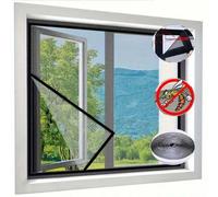 Shein Malla de fibra de vidrio gris para ventanas, red invisible a prueba de mosquitos y moscas
