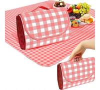 Shein Manta de picnic extra grande impermeable y a prueba de arena para exteriores, manta de viaje, equipo de camping, accesorios de camping, accesorios de