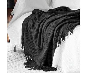 Shein Manta de sofá de burbujas, manta de peluche estilo Ins, manta para siesta en la oficina, manta para cubrir el aire acondicionado, bufanda decorativa p