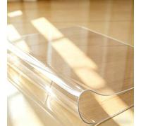 Shein Mantel de plástico PVC transparente 1.0mm impermeable & resistente a las arrugas, adecuado para mesa de comedor, picnic, fiesta al aire libre, protecc