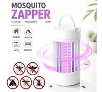 Shein Matamosquitos recargable con rejilla para hogar y camping, diseño de carga USB, trampa portátil para moscas de la fruta y jejenes, trampa de insectos