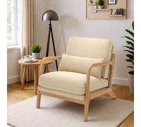 Shein Mecedoras con brazos de madera, sillones, butacas, asientos tapizados, mecedoras para salón y dormitorio, disponibles en dos colores