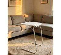 Shein Mesa ajustable, escritorio, mesa plegable portátil, bandeja para portátil, sofá cama - blanco
