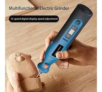 Shein Mini esmeriladora eléctrica manual DIY para el hogar, pequeña máquina de grabado eléctrico portátil para tallar jade, esmerilar y pulir, juego de esme