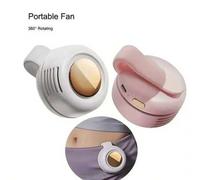 Shein Mini ventilador de pinza, ventilador personal de cintura, ventilador de pinza portátil sin aspas, se puede sujetar a la camisa, ventilador de pinza pe