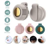 Shein Mini ventilador de torbellino con diseño de clip, velocidad de viento ajustable, bajo nivel de ruido, ligero y portátil con batería recargable, gran r