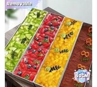 Shein Molde de aluminio premium para tartas de tiramisú y queso crema - Rectangular con divisor extraíble, base estable para pasteles mousse perfectos - Ute