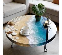 Shein Molde de resina de escritorio de 50 cm, molde de silicona extra grande y redondo adecuado para mesas de resina epoxi, mesas de río, mesas de café, art