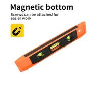 Shein Nivel De Burbuja Magnético De 9 Pulgadas Con 3 Burbujas, Herramienta De Nivelador De Espíritu Portátil Mini Vertical Y Horizontal Con Regla De Equilib