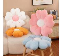 Shein Nuevo cojín de piso con forma floral, suave y cómodo, almohada de margarita, diseño adorable para decoración del hogar, sofá, cama, almohadón, regalo