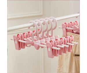 Shein Nuevo colgador de pantalones ajustable antideslizante para niños, percha expandible sin costuras para secar ropa, colgador de ropa para bebés, suminis