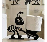 Shein Nuevo portarrollos de papel higiénico con forma de hormiga, pieza decorativa creativa para baño y sala de estar, pieza de arte multifuncional para alm
