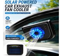 Shein Nuevo ventilador de escape para ventana de coche alimentado por energía solar USB mejorado, sistema de ventilación y enfriamiento automático para vent