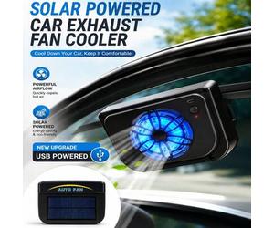 Shein Nuevo ventilador de escape para ventana de coche alimentado por energía solar USB mejorado, sistema de ventilación y enfriamiento automático para vent