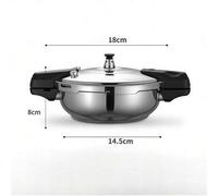 Shein Olla a presión de 1,8 litros para cocinas de gas e inducción: olla de alta presión para una cocción rápida.