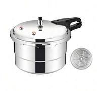 Shein Olla exprés de aluminio de 5 litros - con cesta de vapor