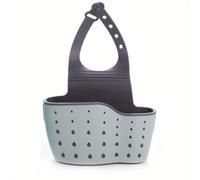 Shein Organizador ajustable para fregadero de cocina - Soporte para esponja con ventosa, cesta de almacenamiento de doble nivel, drenaje talla grande eficie