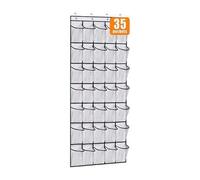 Shein Organizador colgante de zapatos - Tela oxford resistente, 6-35 bolsillos, estantería para zapatos de gran capacidad, almacenamiento ahorrador de espac
