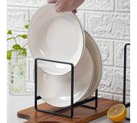 Shein Organizador de acero para platos, tazones y utensilios de cocina - Escurridor y estante de almacenamiento para encimera de cocina, suministros de orga