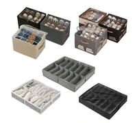 Shein Organizador de almacenamiento de cajas de zapatos plegable, adecuado para cajas de zapatos cuadradas, no impermeable, multiusos, con cierre de tapa