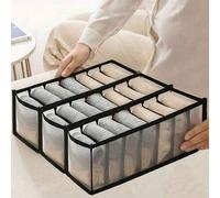 Shein Organizador de cajón plegable de 7 compartimentos para ropa interior, adecuado para almacenar calcetines, sujetadores, bragas y otros artículos. Ahorr