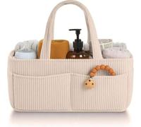 Shein Organizador de pañales para bebé para mesa de cambio - Cesta de almacenamiento elegante para la guardería, artículos esenciales para recién nacidos, r