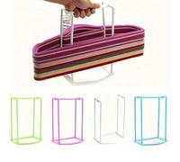 Shein Organizador de perchas de plástico multicolor, solución de almacenamiento de armario que ahorra espacio, práctico, resistente, estantería de armario d