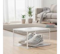 Shein Organizador de zapatos de 1/6 piezas, sin instalación, caja de zapatos plegable transparente, zapatero de plástico, zapatero para la entrada de la cas
