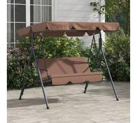 Shein Outsunny Columpio de Jardín de 3 Plazas Balancín Exterior con Techo Ajustable y Marco de Acero para Balcón Terraza Patio Carga 240 kg 172x110x153 cm