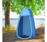 Shein Outsunny Tienda de Ducha Pop Up Tienda de Campaña Instantanea con Protección UV Techo Impermeable y Asa para Camping Ciclismo Baño Ducha Playa 100x100