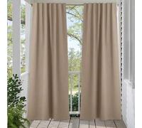 Shein Paneles de cortina impermeables - Aislamiento térmico, bloqueo UV, cortinas perforadas en la parte superior para patio, cenador, porche, se venden ind