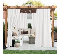 Shein Paneles de Cortina Impermeables - Aislamiento Térmico, Protección UV, Opacidad con Ojales Para Patio, Cenador, Porche, Vendidos Individualmente (Múlti