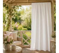 Shein Paneles de cortina impermeables - Aislantes de calor, bloqueadores de UV, cortinas de oscurecimiento con parte superior perforada para patio, cenador,