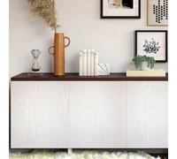 Shein Papel pintado autoadhesivo de grano de madera vintage, pegatina para piso resistente al aceite, fácil de pelar y pegar, decoración de pared extraíble
