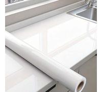 Shein Papel tapiz brillante removible - Material de vinilo resistente al agua y a la grasa, adecuado para cocina, baño, muebles y electrodomésticos - Fácil