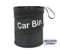 Shein Papelera plegable portátil para coche, papelera plegable universal para coche, cesta de basura, bolsa de almacenamiento colgante para viajes