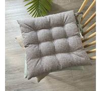 Shein Paquete de 2 - Cojines con cintas, 40x40 cm, cojines decorativos para exterior para sillas de jardín, cojines para sillas de terraza con cintas, dispo