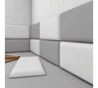 Shein paquete de 6 paneles de pared 3D autoadhesivos, 60cm x 30cm, respaldo antichoque reforzado, para cabecero de cama doble, decoración del hogar
