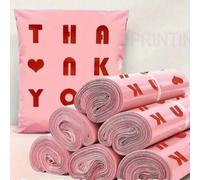 Shein Paquete de valor de 20 piezas de bolsas de mensajería gruesas de color rosa, bolsas de embalaje, bolsas impermeables para ropa, bolsas de envío logíst