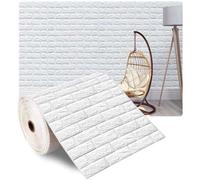 Shein Pegatina de pared 3D de 70x100cm, imitación de ladrillo para decoración del hogar, impermeable y autoadhesiva, papel tapiz DIY para sala de estar, fon