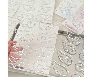 Shein Pegatinas de alas de ángel de cristal, decoraciones acrílicas DIY, pegatinas de gemas autoadhesivas con forma de pez para tartas con purpurina y stras