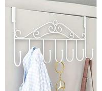 Shein Perchero de pared sobre la puerta con múltiples ganchos y espacio de almacenamiento para toallas - Diseño moderno que ahorra espacio, fácil de instala
