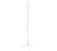Shein Perchero, Perchero de Madera Maciza, Perchero en Forma de Árbol, 8 Ganchos, 3 Alturas Ajustables, para Ropa, Sombrero y Bolso, para Salón, Dormitorio