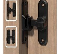 Shein Pestillo de cerradura de puerta sin perforación, pestillo de cerradura de puerta corredera, pestillo de cerradura de puerta con llave, pestillo de cer