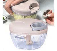 Shein Picadora De Verduras Manual De Procesador De Alimentos De 500 Ml, Picadora Portátil De Cebolla Y Ajo Tirada A Mano, Adecuada Para Verduras, Jengibre,