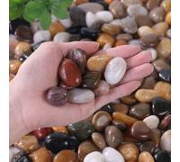 Shein Piedras Decorativas de Colores, Adecuadas para Jardín y Hogar - 0.3-3 Cm, Adecuadas para Plantas de Interior, Paisajes Exteriores y Decoraciones Festi