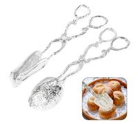 Shein Pinza Para Pasteles De Bocadillos Estilo Antiguo De Paletas Para Ensaladas, Dorado, Para Comida En Bufé, Pinza Para Hornear Y Asar A La Parrilla, Herr