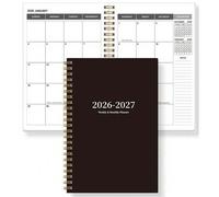 Shein Planificador 2026-2027, Planificador semanal y mensual, Cuaderno espiral, Agenda académica, Diario de agenda, Mejora de la productividad, 8*6 pulgadas