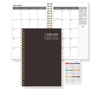 Shein Planificador 2026-2028 Semanal y Mensual Cuaderno Espiral Plan Diario Libro de Citas Académico Agenda Diario para Aumentar la Productividad, 8*6 Pulga
