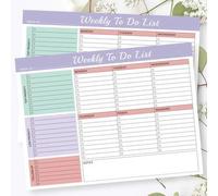 Shein Planificador de Lista de Tareas Semanal A4 Organizador de Tareas Prioritarias Minimalista con Páginas de Notas 24 Páginas Cuaderno de Planificación de